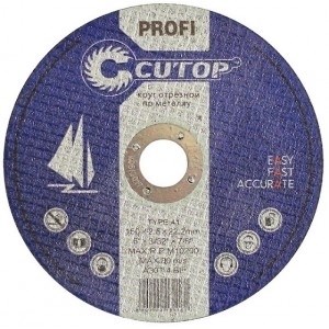 Профессиональный диск отрезной по металлу Т41-180 х 2,5 х 22,2 Cutop Profi 39989т - фото 6849