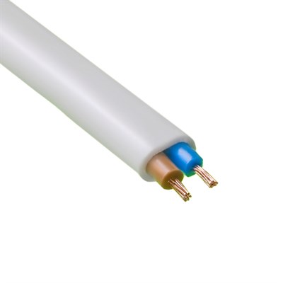 Провод соединительный гибкий ПУГНП 2х1,5 мм2, белый - фото 6975