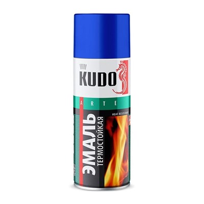 Эмаль термостойкая Kudo KU-5003 белая (0,52 л) - фото 6984