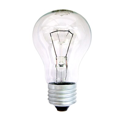 Лампа накаливания Е27, груша, 95Вт, 230В, прозрачная - фото 7188