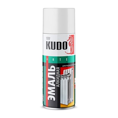 Эмаль для радиаторов Kudo KU-5101 отопления белая (0,52 л) - фото 7208
