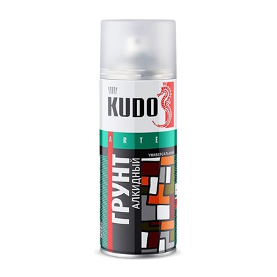 Грунт аэрозольный алкидный универсальный Kudo KU-2003 чёрный (0,52 л) - фото 7216