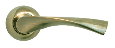 Дверная ручка RUCETTI RAP 1 AB, Цвет – Античная бронза - фото 7526