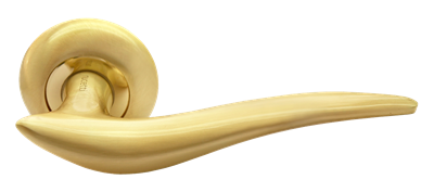 Дверная ручка RUCETTI RAP 4 SG/GP Цвет - Матовое золото/золото - фото 7553