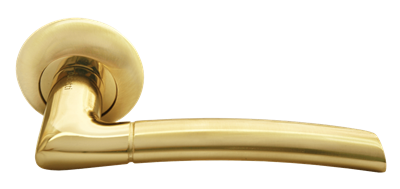 Дверная ручка RUCETTI RAP 6 SG/GP Цвет - Матовое золото/золото - фото 7561