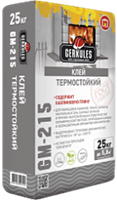 Клей термостойкий для печей и каминов Gerkules GM-215, 25 кг