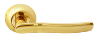 Дверная ручка RUCETTI RAP 3 SG/GP Цвет - Матовое золото/золото