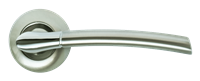 Дверная ручка RUCETTI RAP 6 SN/CP Цвет - Белый никель/хром