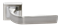 Дверная ручка RUCETTI RAP 15-S SN/CP Цвет - Белый никель/хром - фото 7538